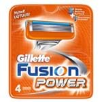 Gillette Fusion Power - Lâminas de Barbear 4 Un