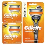 Ficha técnica e caractérísticas do produto Gillette Fusion5 Aparelho de Barbear + 4 Cargas