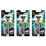 Gillette Mach3 Aparelho de Barbear + 2 Cargas (kit C/03)