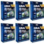 Ficha técnica e caractérísticas do produto Gillette Mach3 Sensi Care Carga C/4 + Gel 71g (Kit C/06)