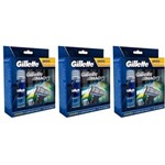 Ficha técnica e caractérísticas do produto Gillette Mach3 Sensi Care Carga com 4 + Gel 71g - Kit com 03