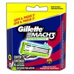 Ficha técnica e caractérísticas do produto Gillette MACH3 Sensitive Leve 6 Pague 5 Kit Refil Barcelona