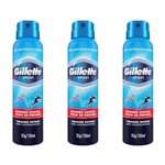 Ficha técnica e caractérísticas do produto Gillette Pressure Defense Desodorante Aerosol Jato Seco 150ml (Kit C/03)