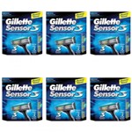Ficha técnica e caractérísticas do produto Gillette Sensor 3 Carga P/ Barbear C/2 (Kit C/06)