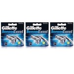 Ficha técnica e caractérísticas do produto Gillette Sensor Excel Carga com 2 - Kit com 03