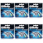 Ficha técnica e caractérísticas do produto Gillette Sensor Excel Carga com 2 - Kit com 06