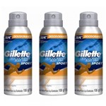 Ficha técnica e caractérísticas do produto Gillette Sport Triumph Desodorante Aerosol Jato Seco 150ml (Kit C/03)