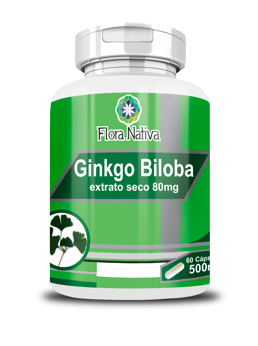 Ficha técnica e caractérísticas do produto Ginkgo Biloba Extrato Seco 80mg 60 Cápsulas