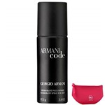 Giorgio Armani Armani Code - Desodorante 150ml+Beleza na Web Pink - Nécessaire