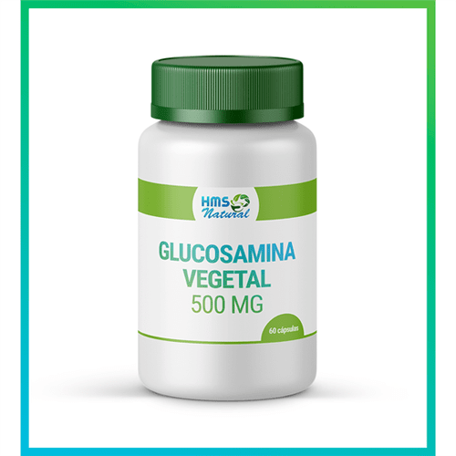 Ficha técnica e caractérísticas do produto Glucosamina Vegetal 500mg Cápsulas Vegan 60cápsulas