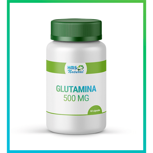Ficha técnica e caractérísticas do produto Glutamina 500mg Cápsulas Vegan 60cápsulas