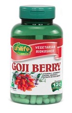Ficha técnica e caractérísticas do produto Goji Berry 120 Cápsulas 500mg Unilife