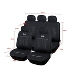 Ficha técnica e caractérísticas do produto Gostar 9pcs / set Full Set Car Seat Covers Universal assento Protector Fit Four Seasons