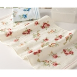 Ficha técnica e caractérísticas do produto Gostar Super absorvente Rose Impressão Flor Pure toalha de algodão macio Wash banho para casa de banho Hotel