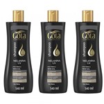 Ficha técnica e caractérísticas do produto Gota Dourada Uso Diário Shampoo Melancia 340ml (Kit C/03)