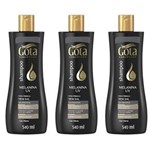 Ficha técnica e caractérísticas do produto Gota Dourada Uso Diário Shampoo Melancia 340ml - Kit com 03