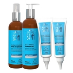 Ficha técnica e caractérísticas do produto Grandha Hair Therapy Kit 4 Produtos Urbano Spa Blue