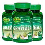 Ficha técnica e caractérísticas do produto Graviola - 3 un de 60 Cápsulas - Apisnutri
