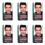 Ficha técnica e caractérísticas do produto Grecin 5 Shampoo Tonalizante Castanho Escuro 60ml (Kit C/06)