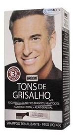 Ficha técnica e caractérísticas do produto Grecin Tons de Grisalho Shampoo Tonalizante em Gel 40g