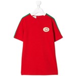 Ficha técnica e caractérísticas do produto Gucci Kids Camiseta com Logo Contrastante - Vermelho