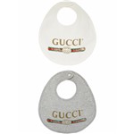 Ficha técnica e caractérísticas do produto Gucci Kids Conjunto de Babador de Algodão com Logo Gucci - Cinza