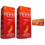 Ficha técnica e caractérísticas do produto Haar Intern Combo 2 Shampoo 180ML Cada + 60 Comp Tratamento Capilar - Vitamed