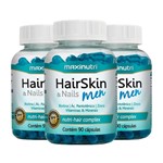 Ficha técnica e caractérísticas do produto Hair Skin Men - 3X 90 cápsulas - Maxinutri