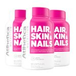 Ficha técnica e caractérísticas do produto Hair Skin & Nails - 3 un de 60 Cápsulas - Atlhetica