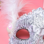 Ficha técnica e caractérísticas do produto Halloween Masquerade Sexy Lady Black Lace Eye Mask M¨¢scara