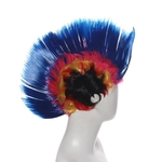 Ficha técnica e caractérísticas do produto Hallowmas Masquerade Punk Mohawk Moicano penteado Cockscomb peruca de cabelo BU
