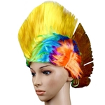 Ficha técnica e caractérísticas do produto Hallowmas Masquerade Punk Mohawk Moicano penteado Cockscomb peruca de cabelo YE