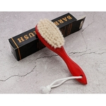Ficha técnica e caractérísticas do produto Handle cabelo cavalo Beard escova cabeleireiro Massagem Comb escova de banho de madeira com corda escova de cabelo