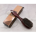 Ficha técnica e caractérísticas do produto Cabelo Cavalo Beard escova cabeleireiro Massagem Comb Bath escova punho de madeira com corda Comb