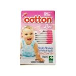 Hastes Flexiveis Cotton Line Baby Care Girl Com 75 Unidades