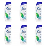 Kit com 6 Head & Shoulders Apple Maçã Shampoo Anticaspa 400ml