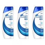 Ficha técnica e caractérísticas do produto Head Shoulders 3em1 Shampoo Anticaspa 200ml (Kit C/03)