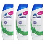 Ficha técnica e caractérísticas do produto Head Shoulders Menthol Shampoo Anticaspa 200ml (Kit C/03)
