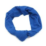Ficha técnica e caractérísticas do produto Headband Turbante Azul Com Nó