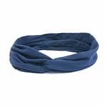 Ficha técnica e caractérísticas do produto Headband Turbante Bijoulux Azul Marinho