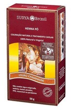 Ficha técnica e caractérísticas do produto Henna em Pó Natural Cor Louro Champagne de 50g Surya Brasil
