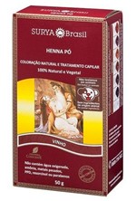 Ficha técnica e caractérísticas do produto Henna em Pó Natural Cor Vinho 50g Surya Brasil