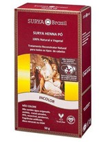 Ficha técnica e caractérísticas do produto Henna em Pó Reconstrutor Natural Incolor 50g Surya Brasil