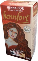 Ficha técnica e caractérísticas do produto Henna Hennfort em Creme 60g - Preto