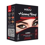 Ficha técnica e caractérísticas do produto Henna para Design Sobrancelha Loiro 3,5g Fixador 20ml Niraj