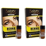 Ficha técnica e caractérísticas do produto Henna para sobrancelha beltrat uso profissional kit 2x 1,25g - castanho claro