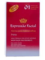 Ficha técnica e caractérísticas do produto Henna para Sobrancelha Expressão Facial Preto 2,5g
