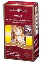 Ficha técnica e caractérísticas do produto Henna Pó Natural Castanho Dourado de 50g Surya Brasil