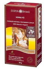 Ficha técnica e caractérísticas do produto Henna Pó Natural Cor Castanho Acinzentado 50g Surya Brasil
