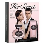 Ficha técnica e caractérísticas do produto Her Secret Eau de Toilette Antonio Banderas - Kit Perfume Feminino 80ml + Loção Corporal 100ml Kit 1